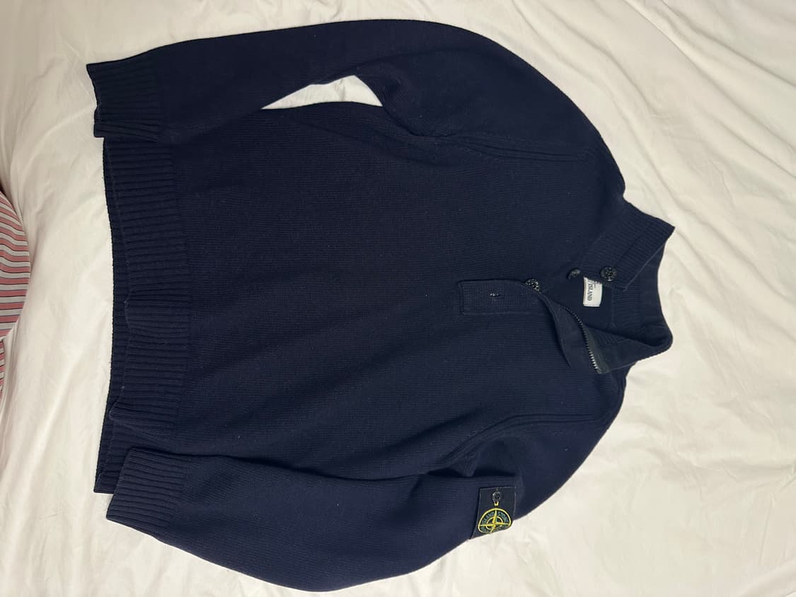 스톤아일랜드 울 반집업 니트 m 상품이미지1