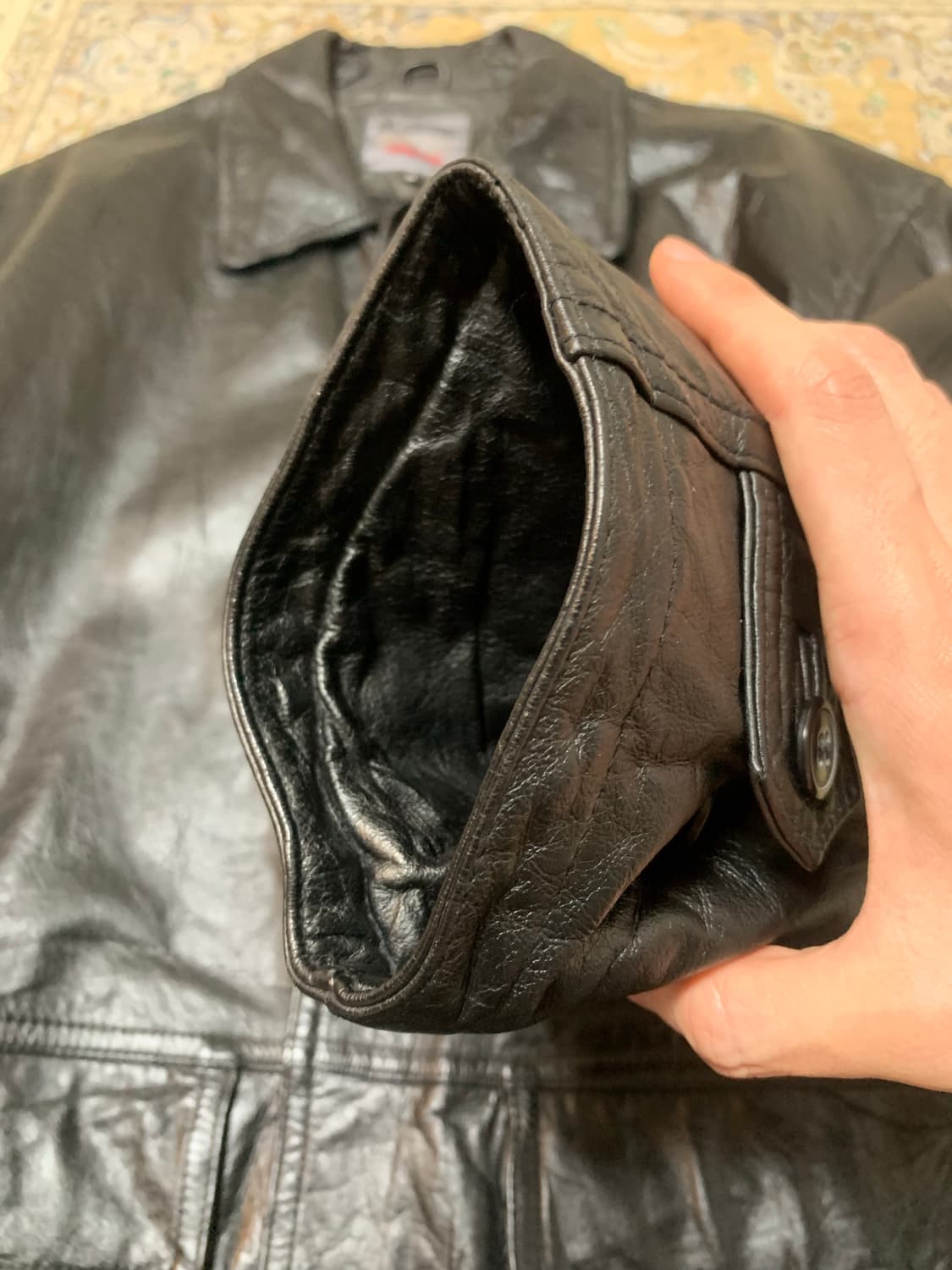 90s 카우하이드 소가죽 카코트 상품이미지3