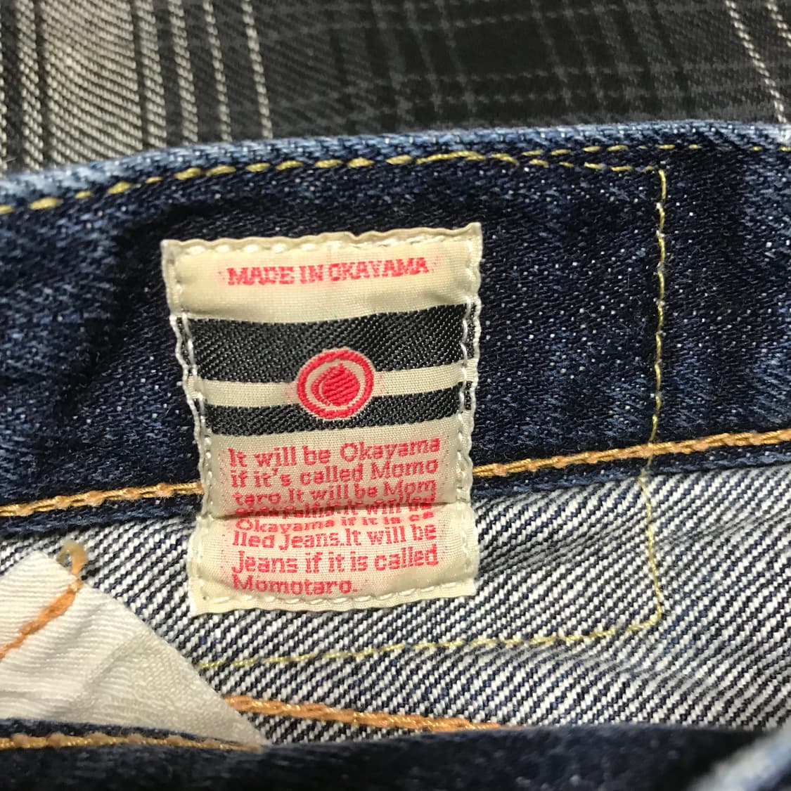 재팬 momotaro 핑크 셀비지 데님 슬림 스트레이트 30 상품이미지5