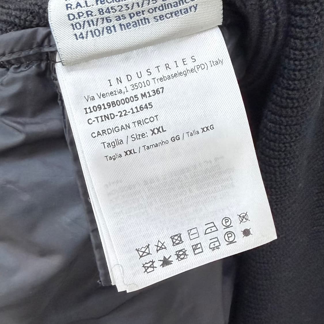 [S급/2XL] 몽클레어 후드 니트패딩 트리콧 블랙 상품이미지6