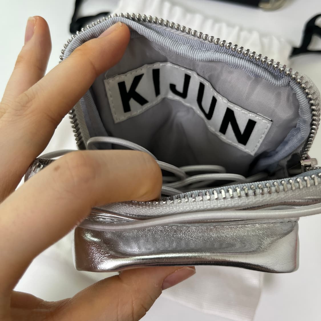 kijun 미니백 실버 상품이미지3