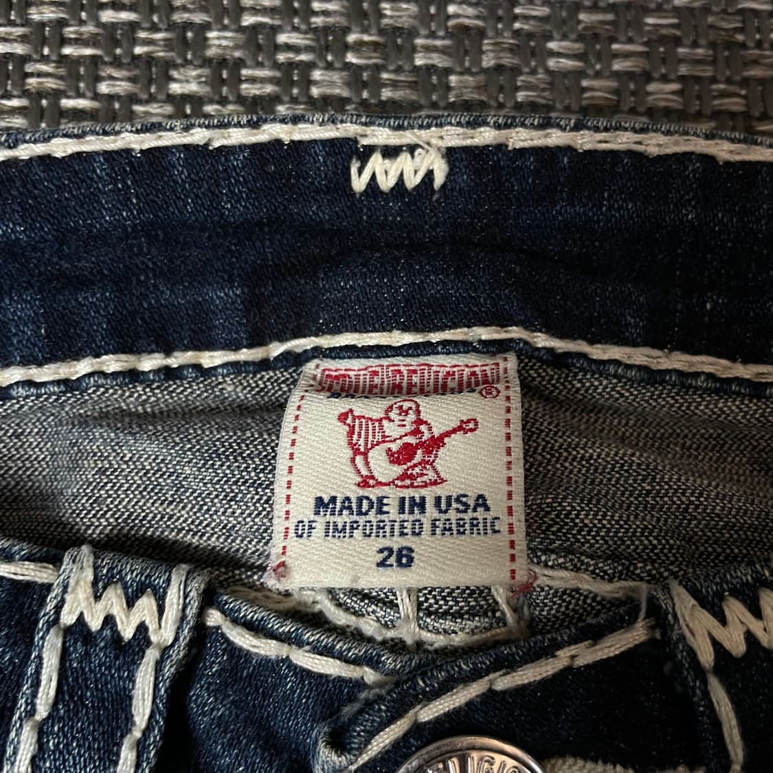 (26) 트루릴리젼 진청 워싱 스티치 데님 팬츠 부츠컷 상품이미지3