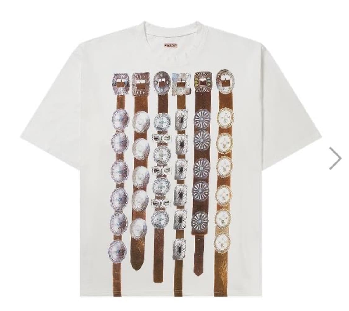 캐피탈 벨트 크루 티셔츠 L 미개봉 쇼핑백 포함 상품이미지1