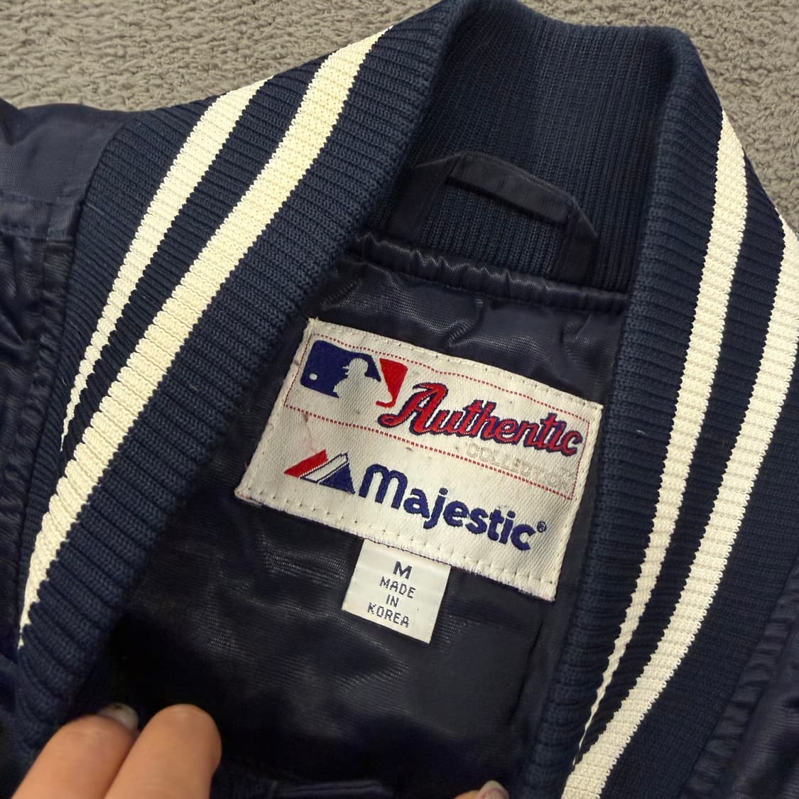 [ 정품/M ] 마제스틱 뉴욕양키스 스타디움 바시티 자켓 상품이미지5