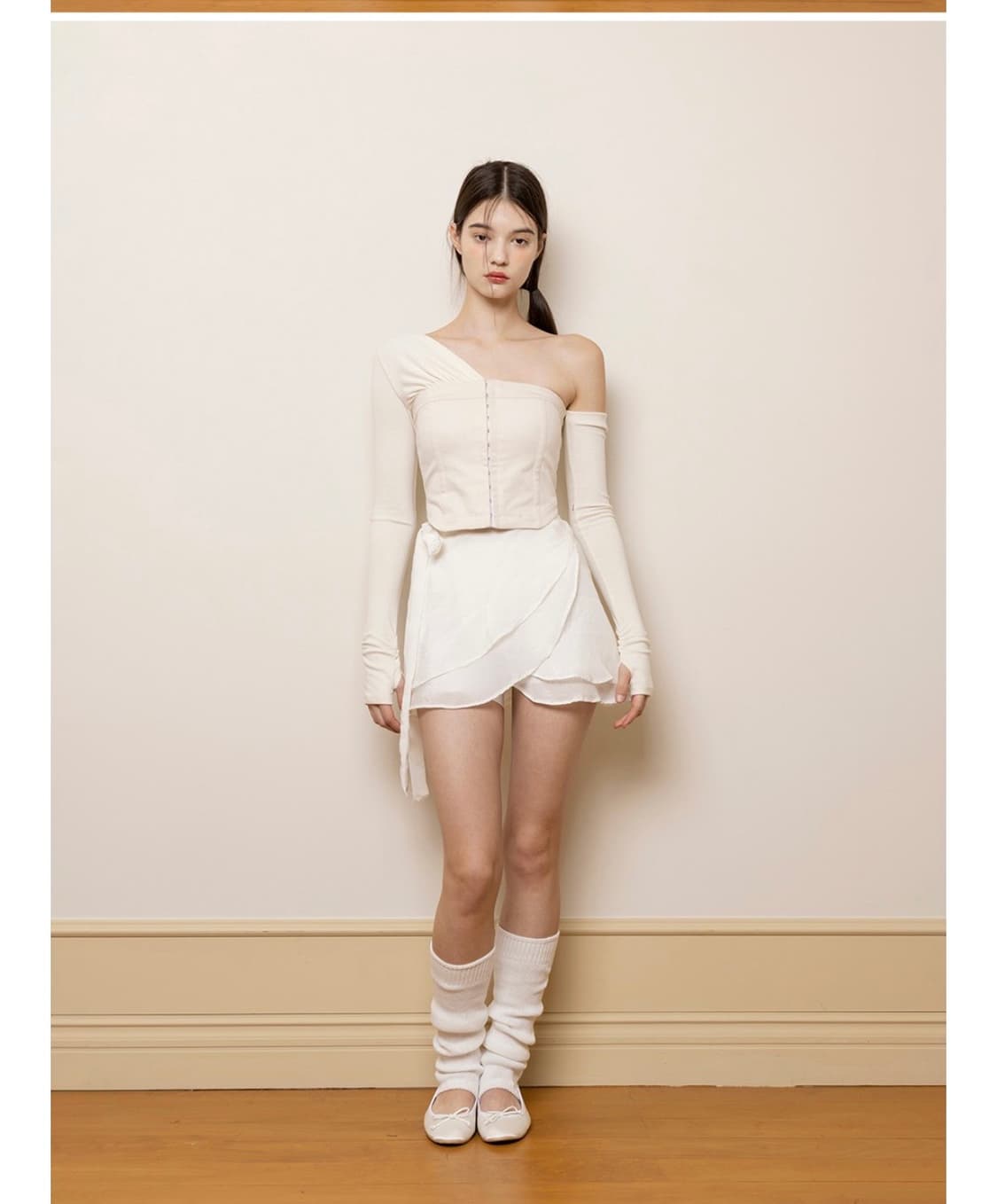 낫유어로즈 쉬폰 랩스커트 상품이미지2