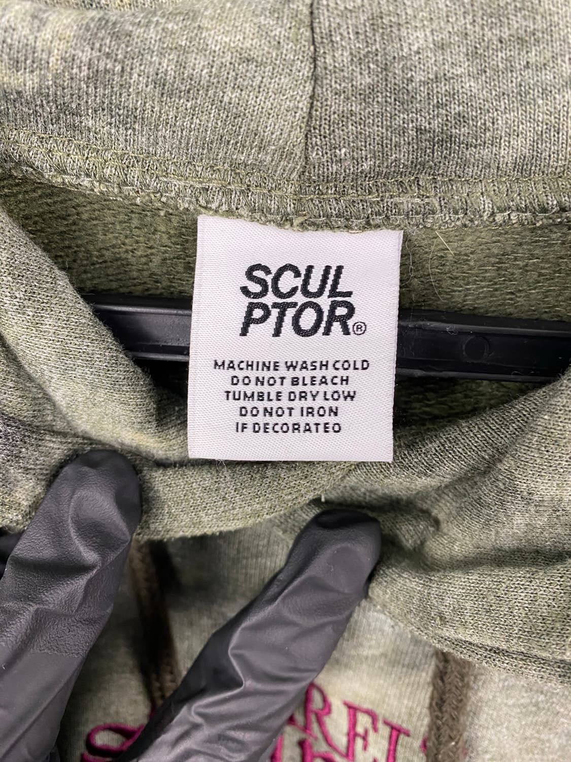 스컬프터 타이다이 스펠아웃 기모 후드티 상품이미지4