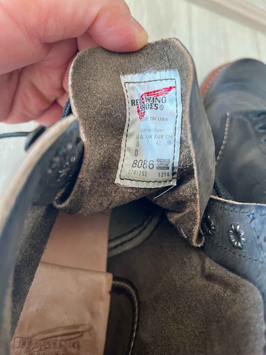 Red wing 레드윙 아이언레인저 8086 차콜 러프앤터프US8 260 상품이미지9