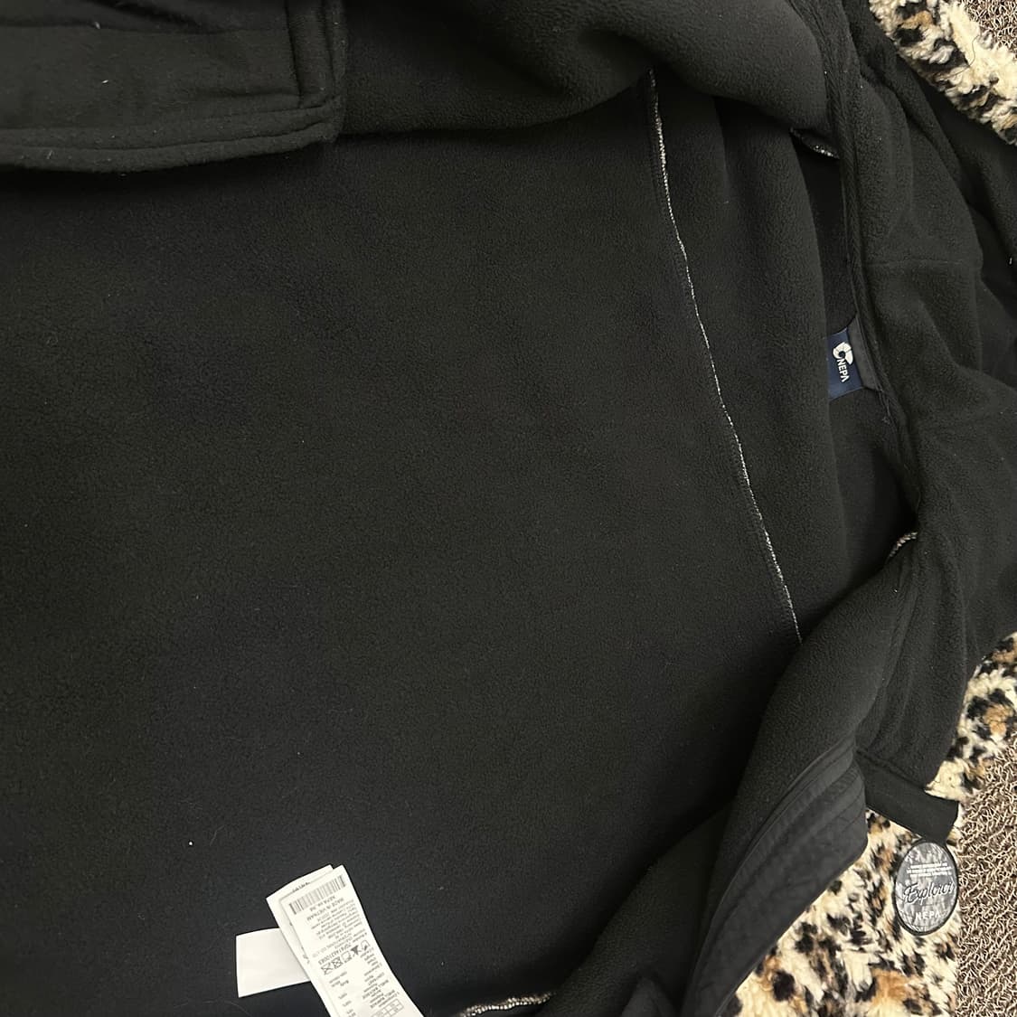 NEPA 네파 여성 호피 털 후리스 후드 집업 85(XS) 상품이미지8