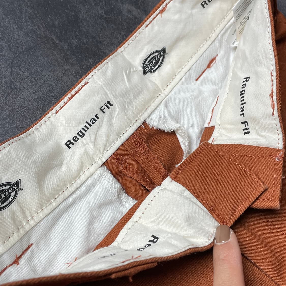 DICKIES 디키즈 빈티지 딥 오렌지 레귤러핏 워크 팬츠 A00866 상품이미지8