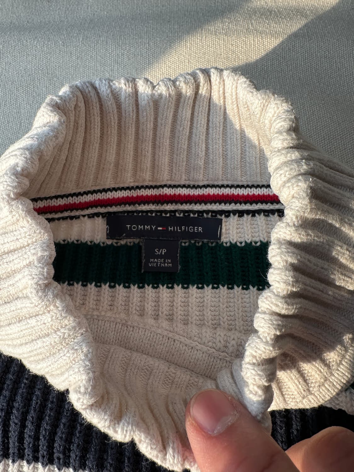 타미힐피거 모크넥 니트 스웨터 S 상품이미지3