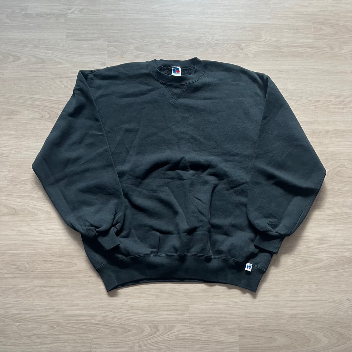 [XL] 90s 빈티지 러셀 스웻셔츠 맨투맨 블랙 상품이미지1
