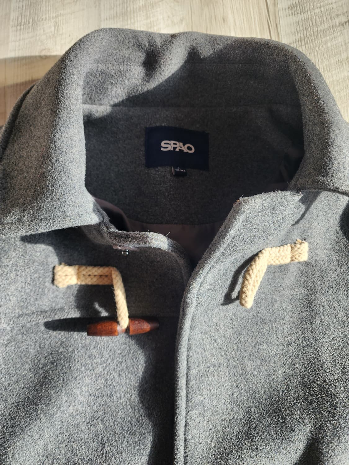 후아유 울블랜드 더플코트 그레이 팜. L(100~105사이즈) 떡볶이코트 상품이미지3