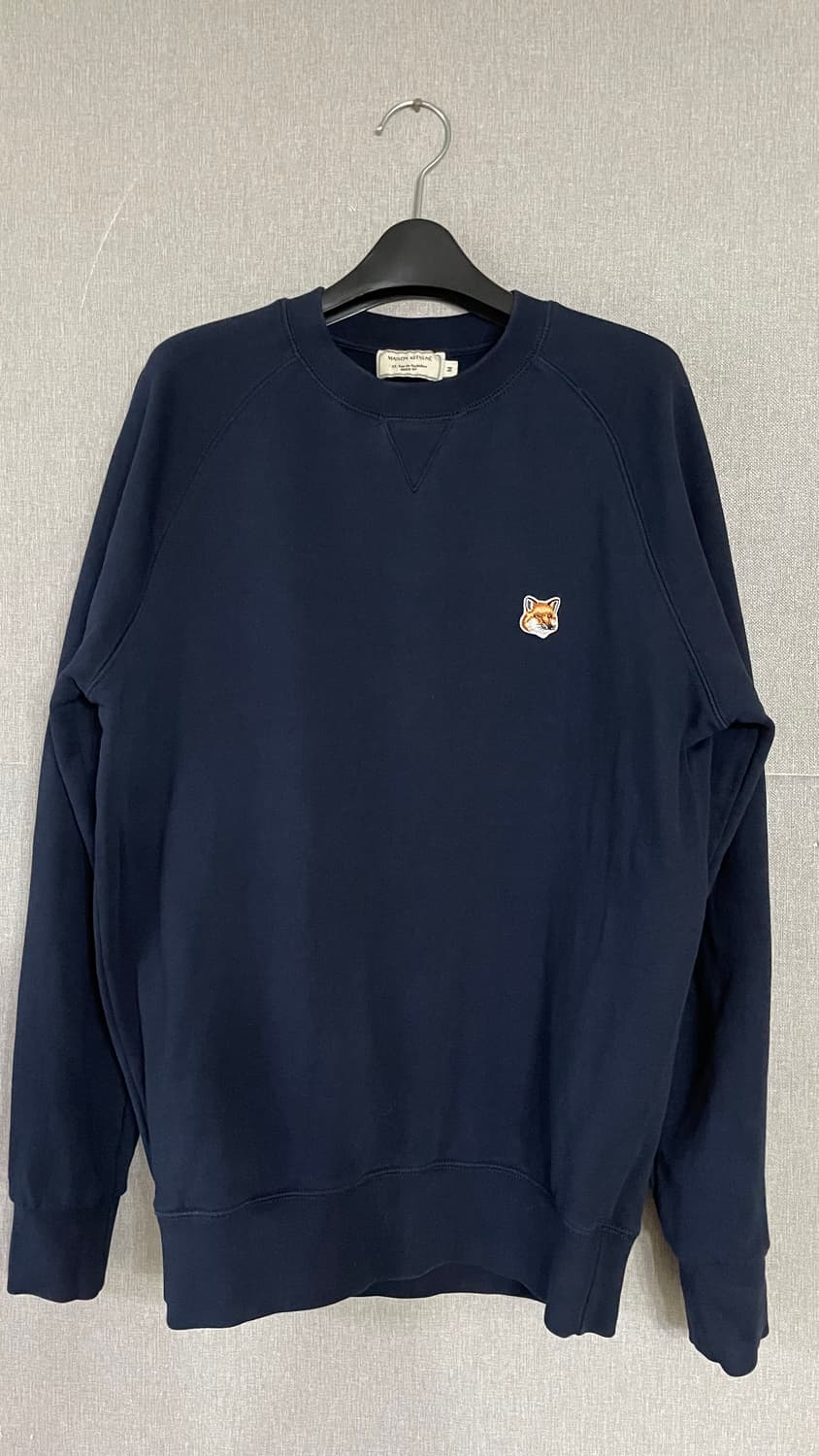 메종키츠네 맨투맨 스웨트셔츠 네이비 폭스헤드 상품이미지1