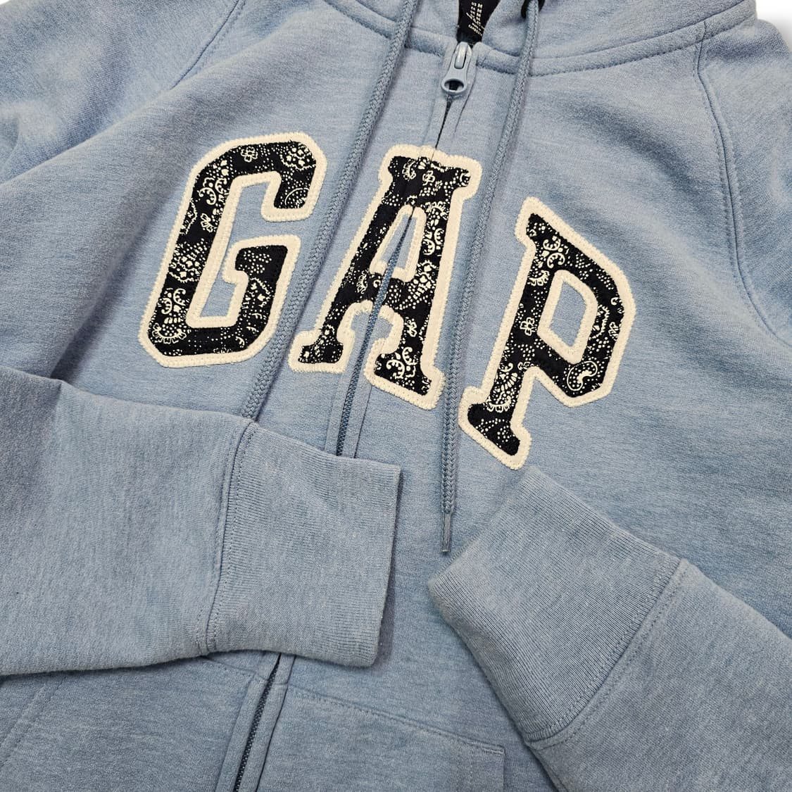 M GAP GIRLS 갭 페이즐리 후드집업 스카이블루 상품이미지4