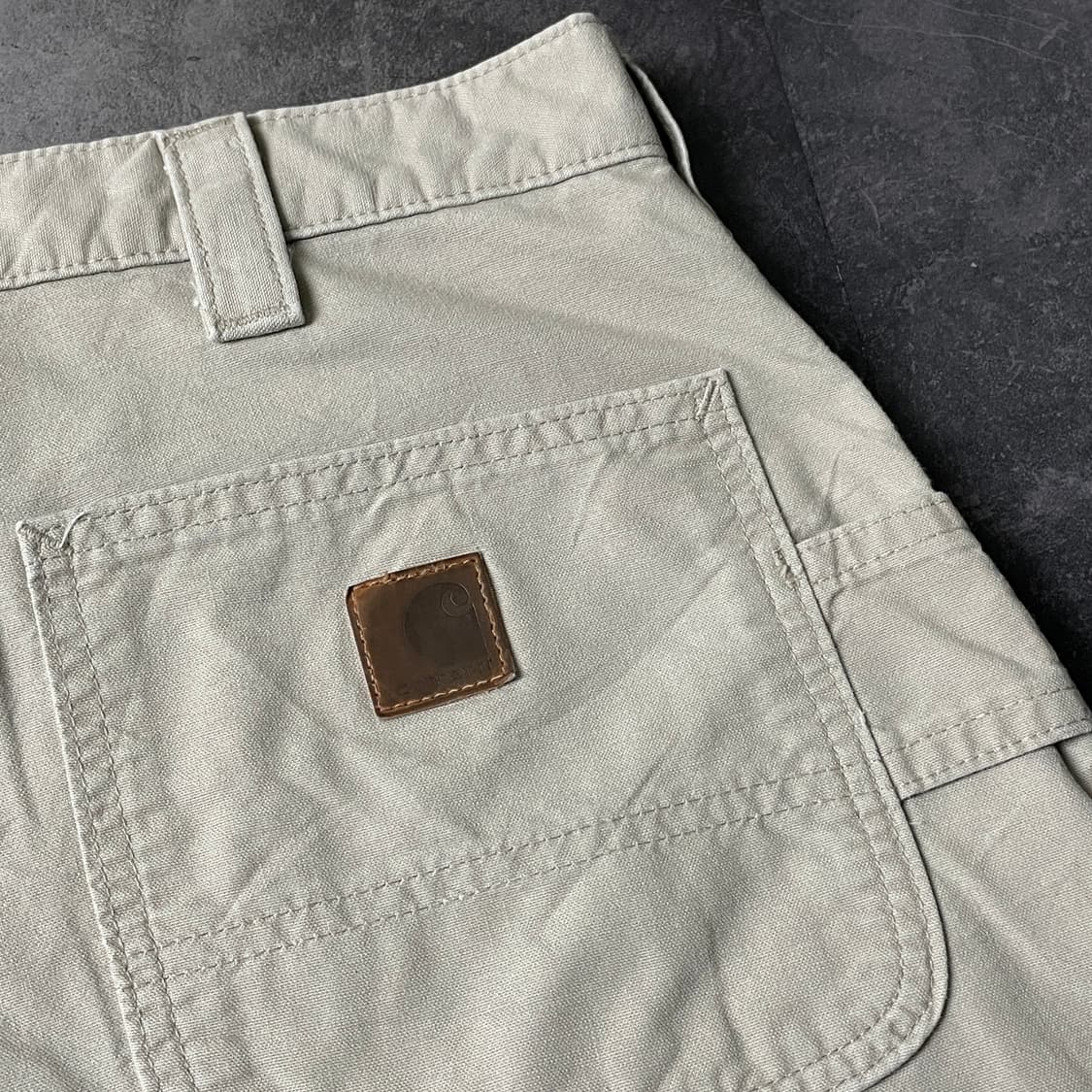 CARHARTT 칼하트 아이보리 싱글니 워크 팬츠 A00819 상품이미지8