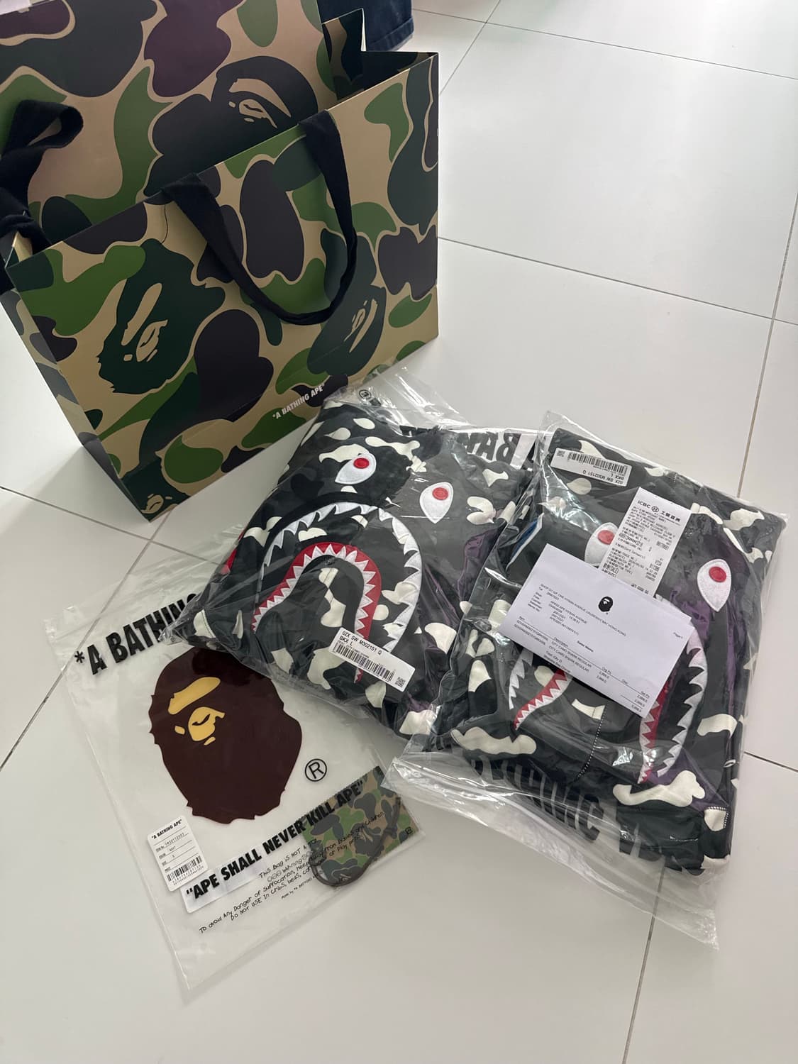 베이프 홍콩 카모시티 새상품 L  상품이미지4