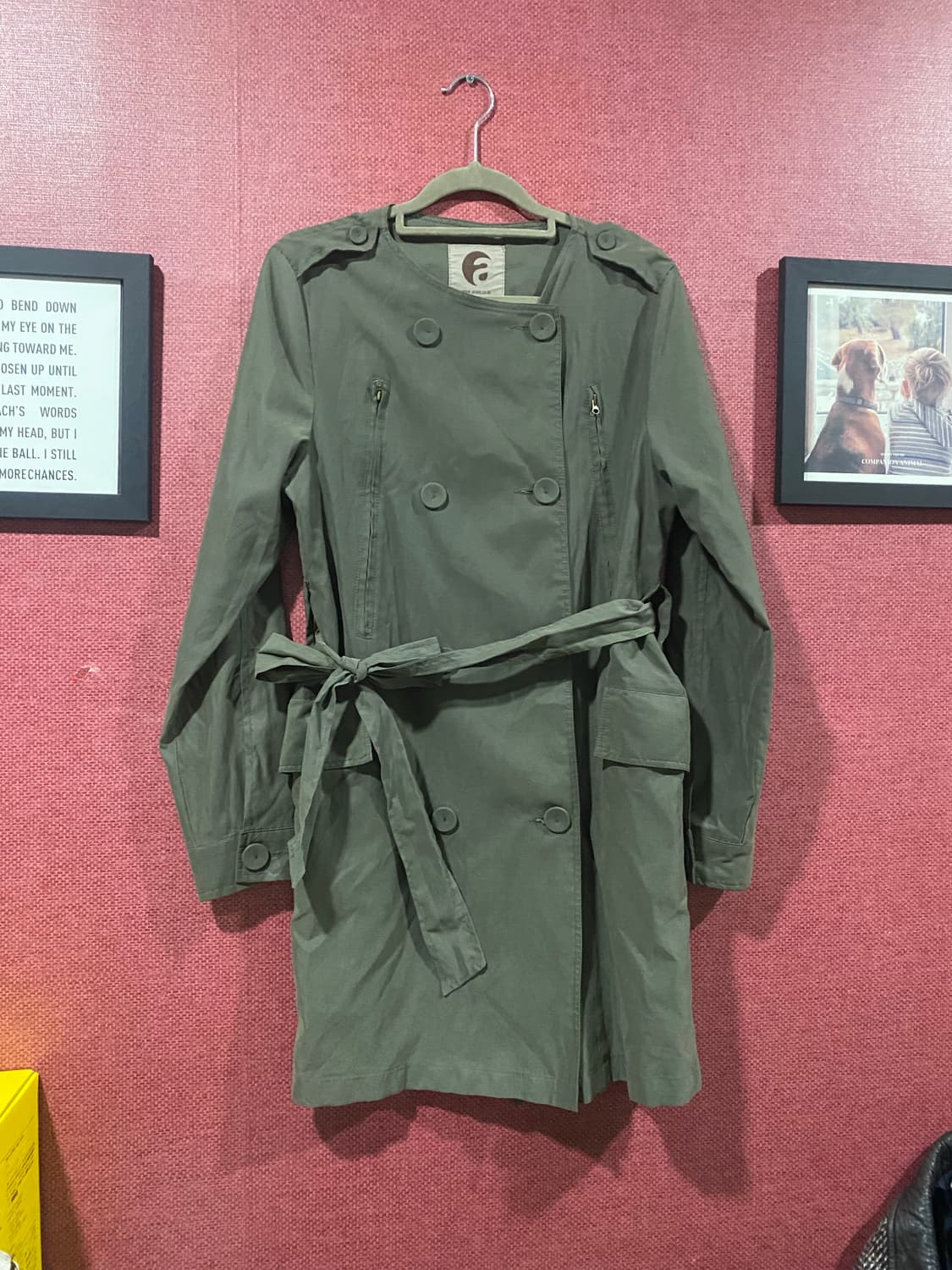 Anais 카키색 트렌치 코트55 상품이미지1