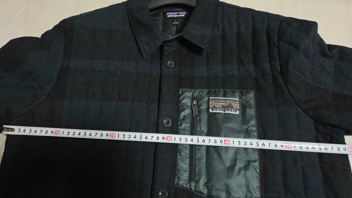 (착샷) 파타고니아 울 다운 셔츠 타탄체크 자켓 상품이미지7