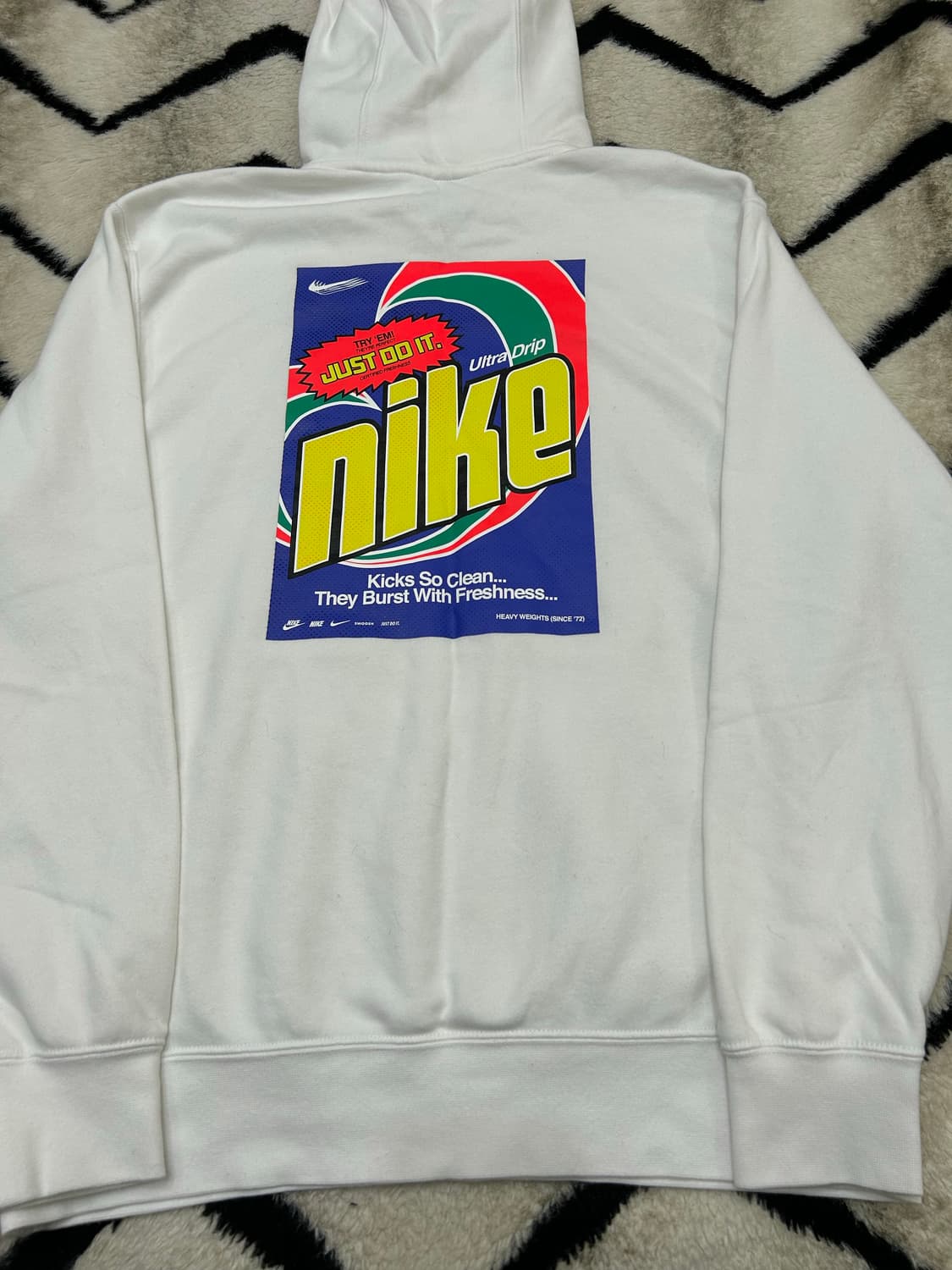 [L]나이키 스포츠 Keep it Clean 후드/화이트/기모 상품이미지3