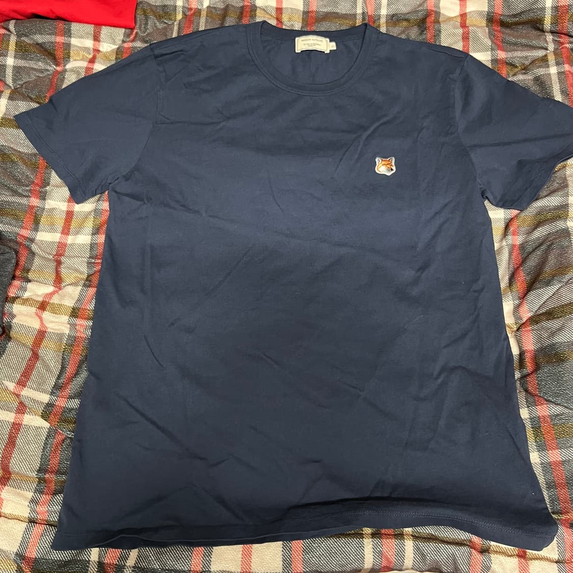 메종키츠네 반팔 네이비 라지사이즈 상품이미지1