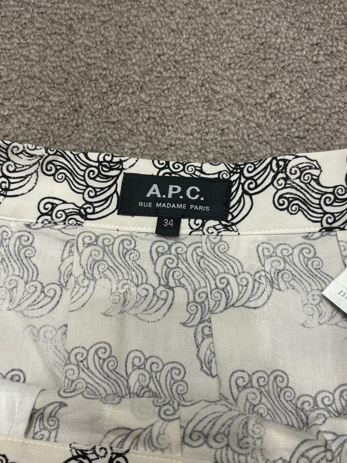 A.p.c 패턴 미디 스커트 상품이미지2