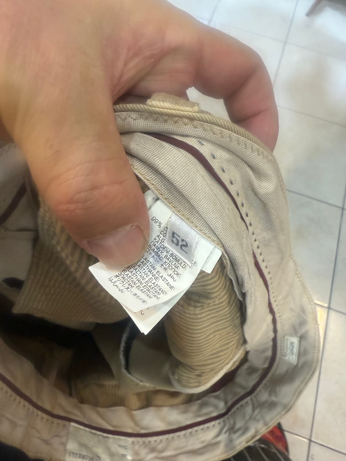 52/36-37 정품 부르넬로 쿠치넬리 카고바지 팝니다 상품이미지4