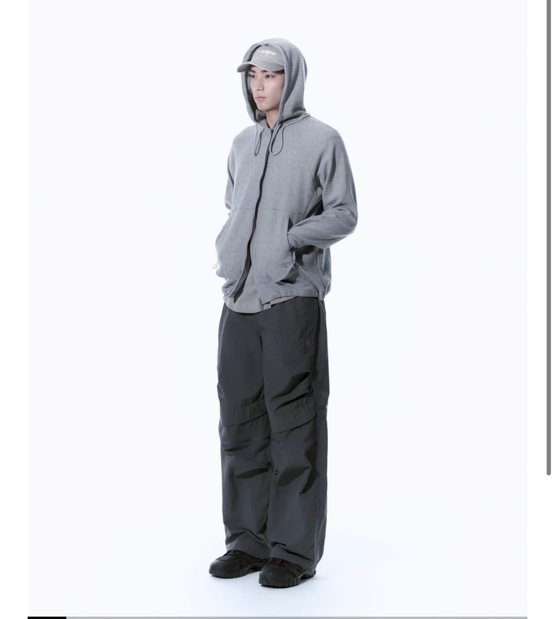 산산기어 Circut zip up hoodie MELANGE GRAY 2 상품이미지4