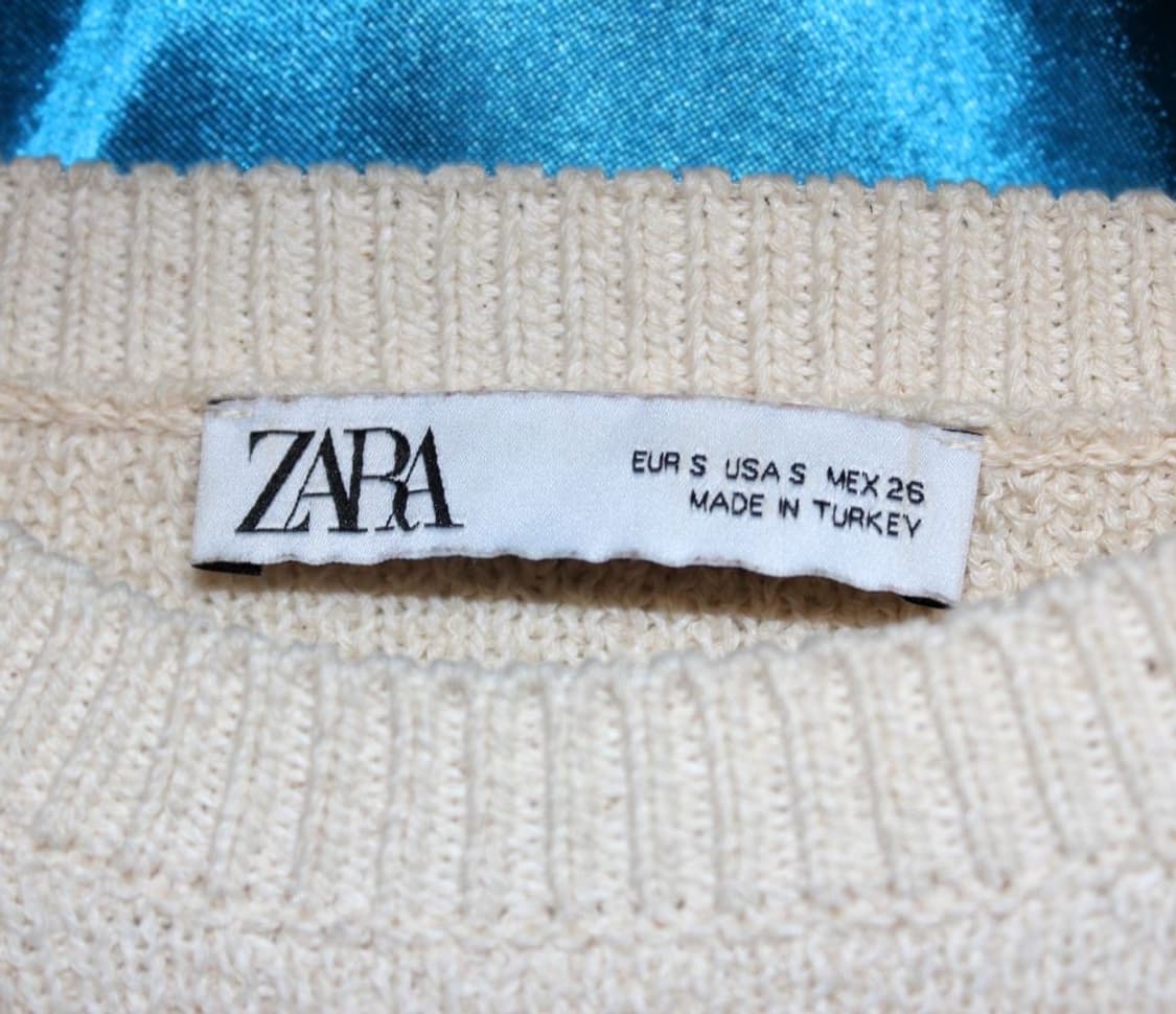 ZARA 자라 오렌지 크롭 니트 S 상품이미지2