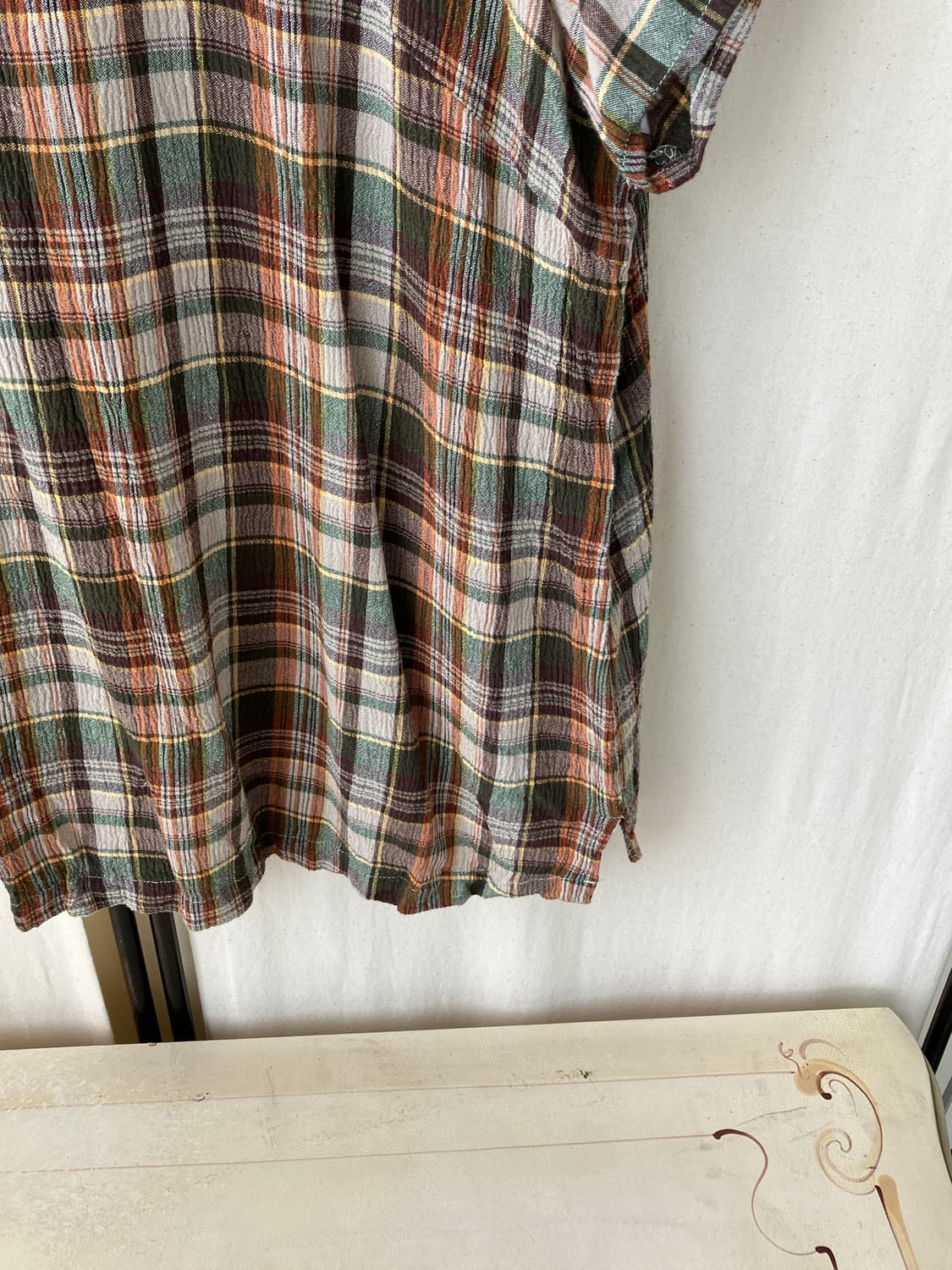 mori check lace slit blouse 상품이미지8