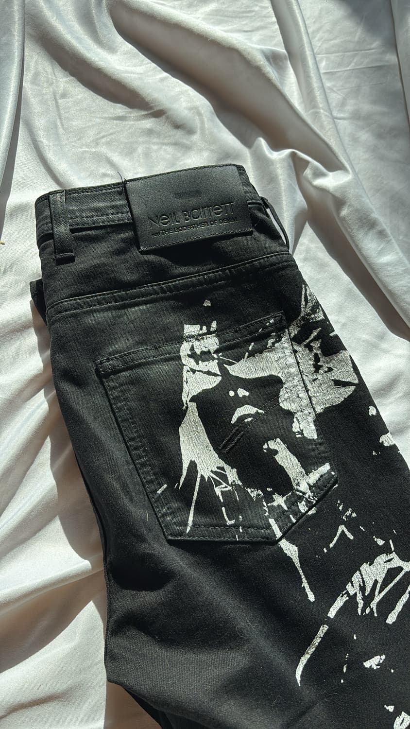 Abstract Face Waxed Jean 상품이미지5