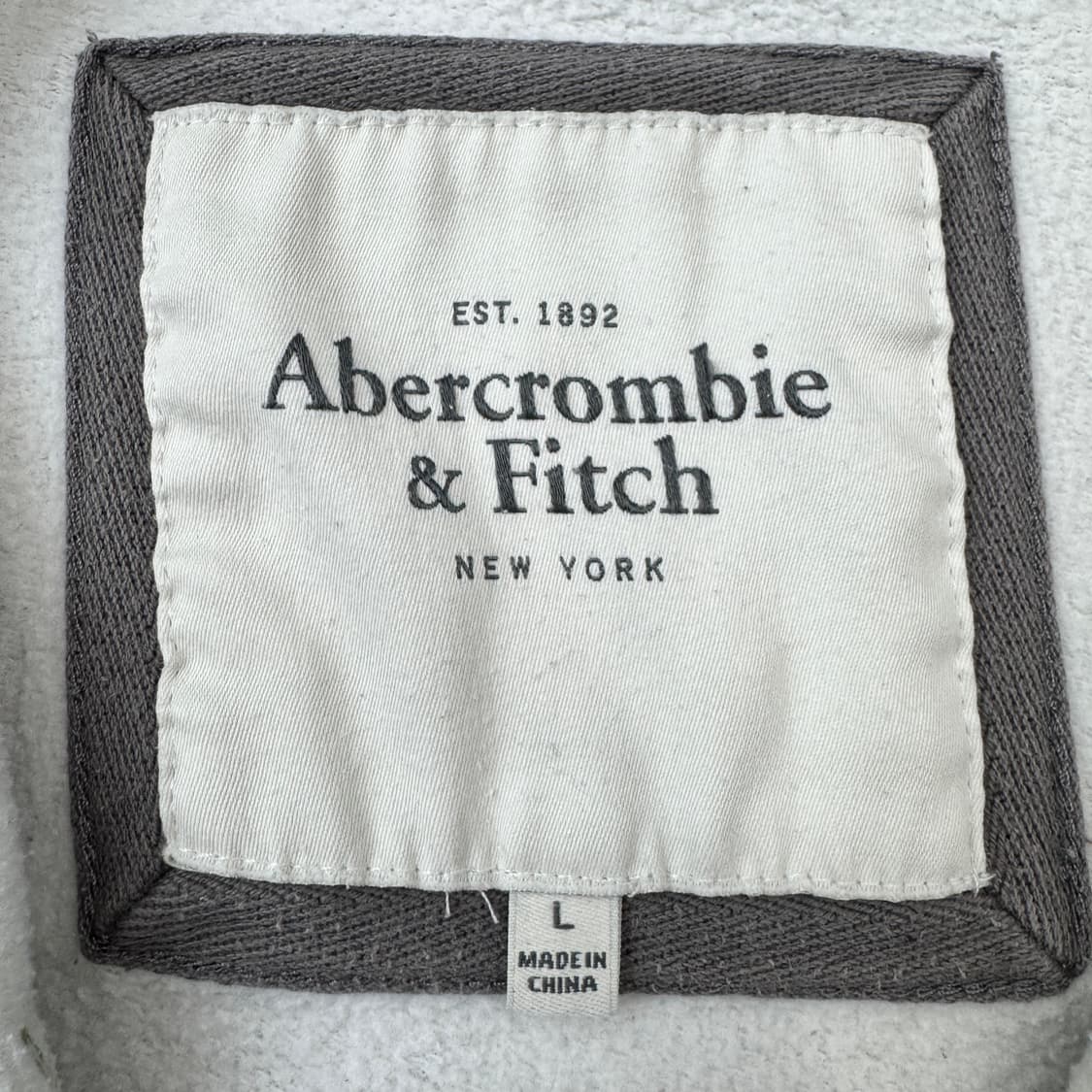 아베크롬비 Y2K 흰초 아치로고 후드집업 상품이미지5