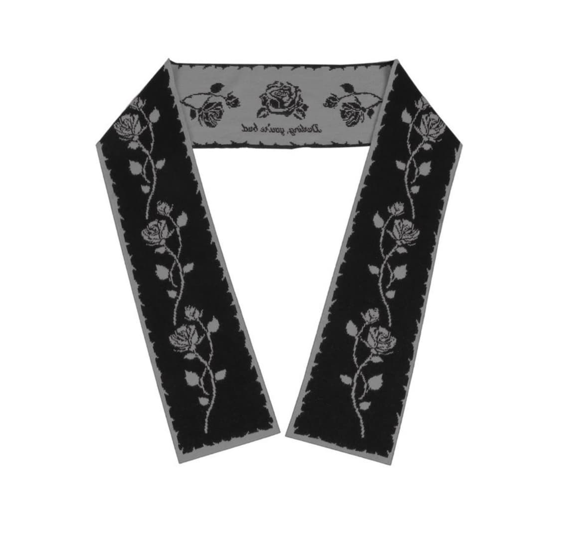 달링 유어 배드 로즈 자카드 머플러 상품이미지1