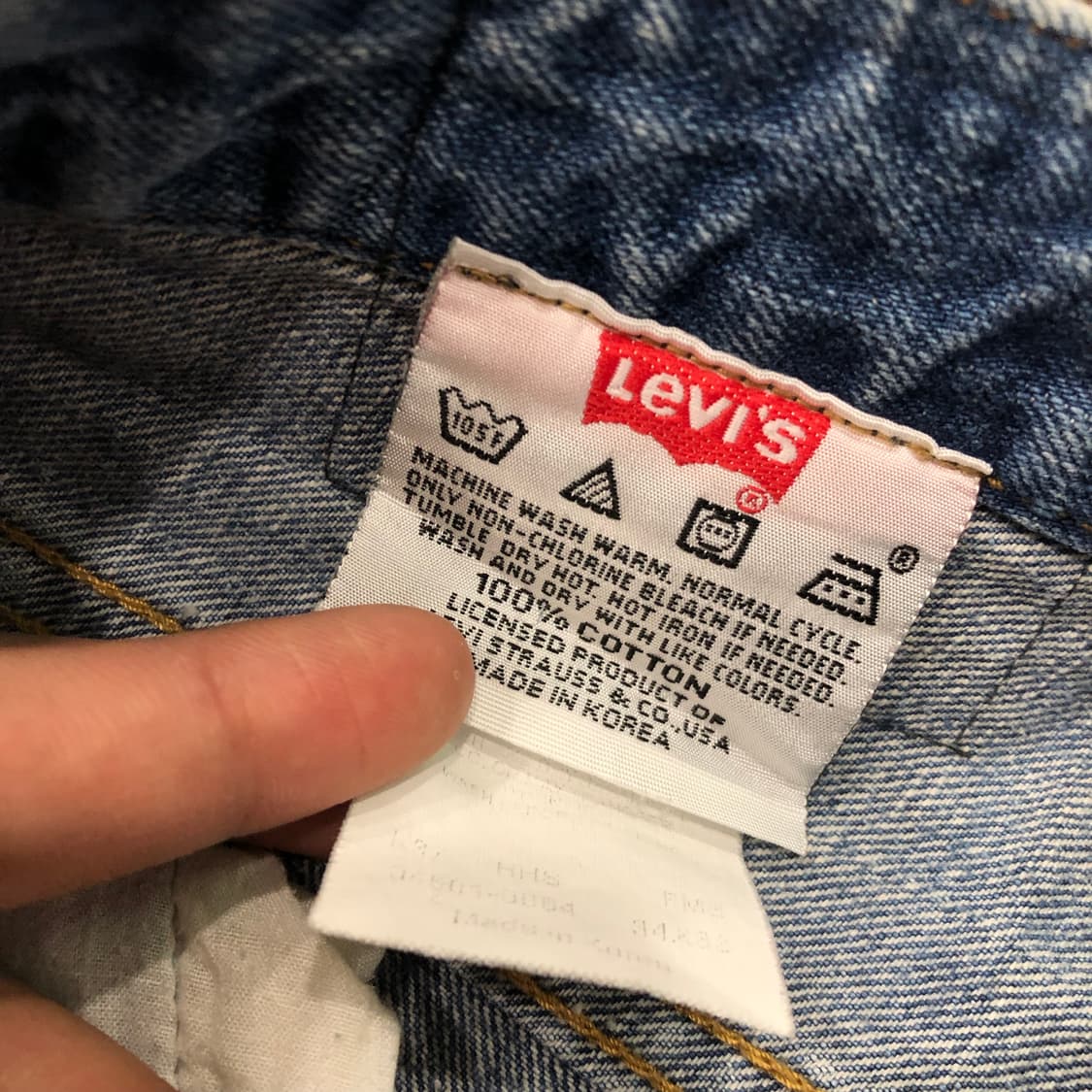 리바이스 501 워싱 데님 팬츠 상품이미지7