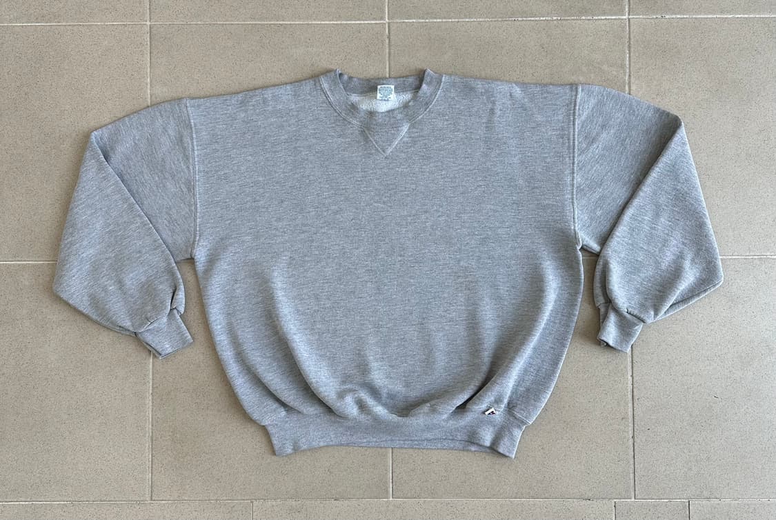 90s 빈티지 러셀 스웻셔츠 그레이 XXL USA 상품이미지1