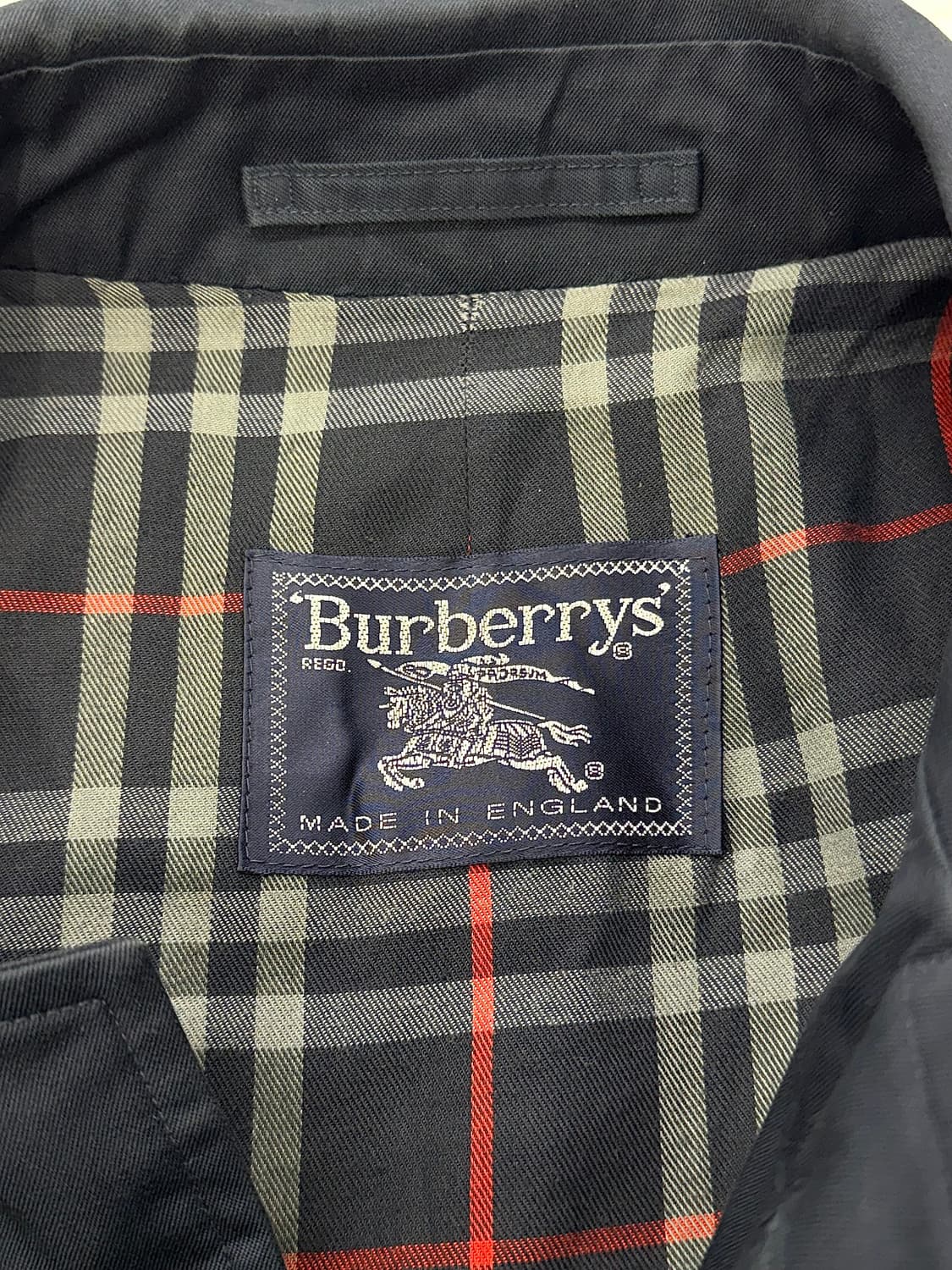 버버리 런던 네이비 히든 버튼 트렌치 롱 코트 상품이미지7