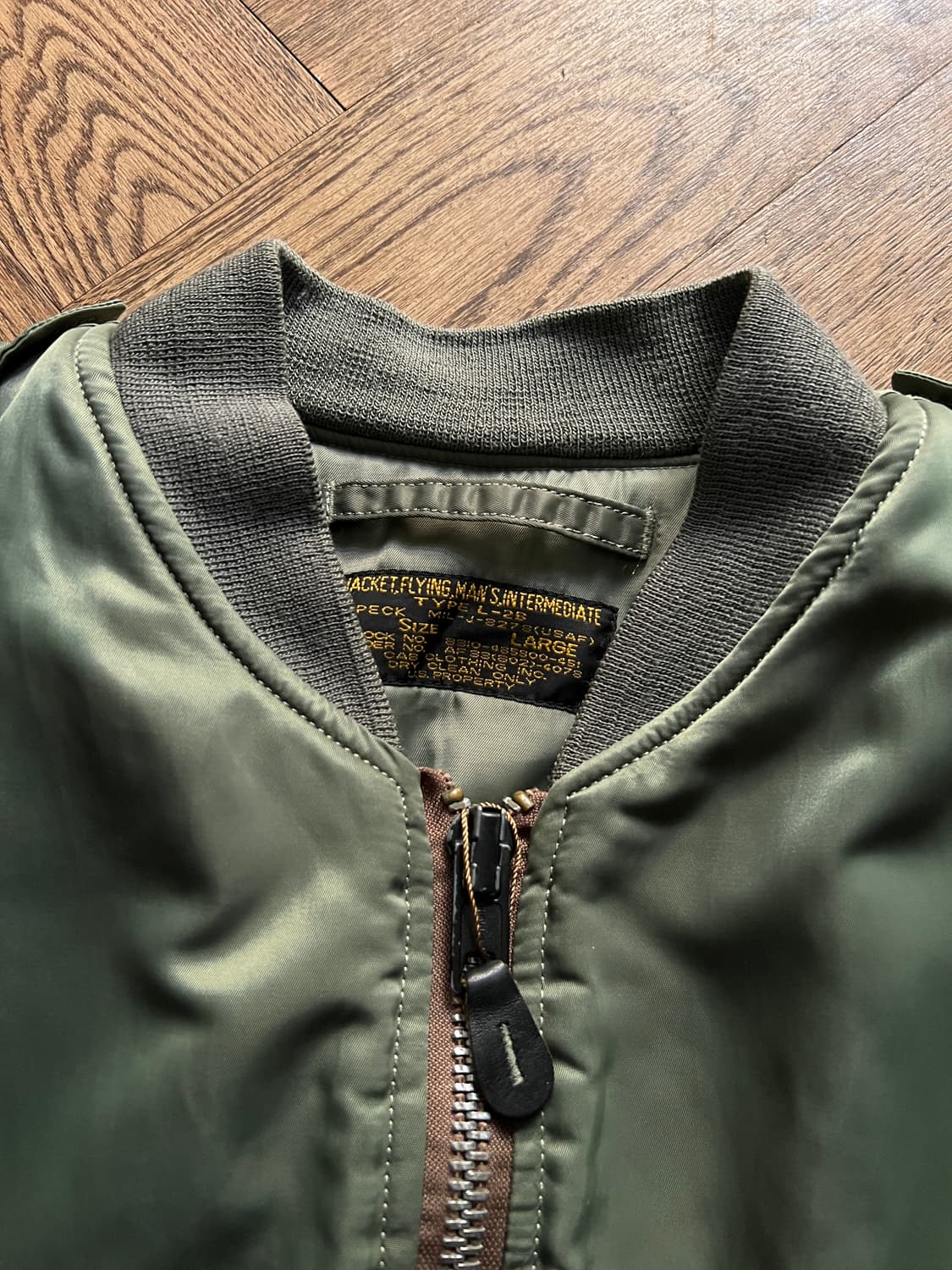 [L]CAB Clothing 캡클로딩 TYPE L-2B 울파일 항공 점퍼 상품이미지2