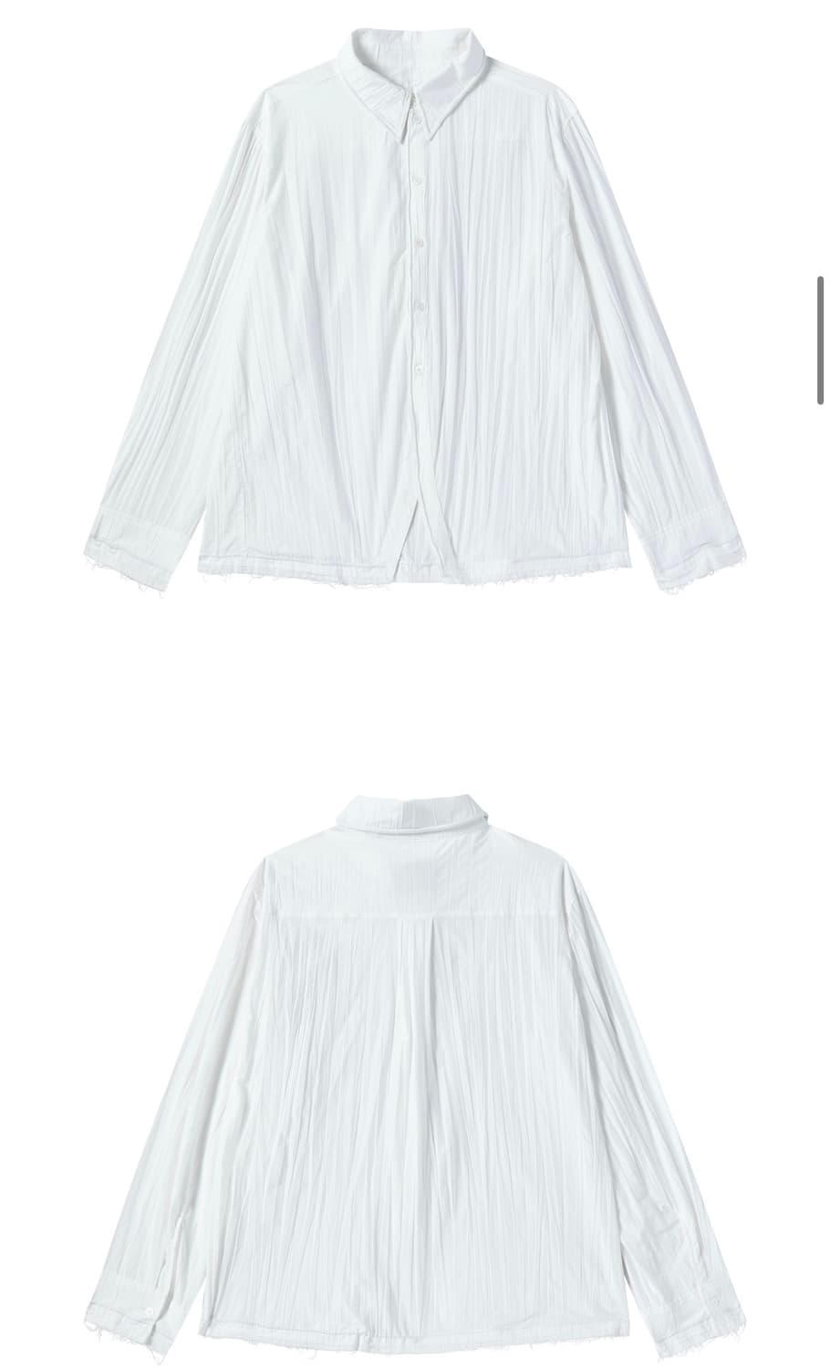 [새상품]26ss yiyae 이예 와이어 셔츠 화이트 L 상품이미지2