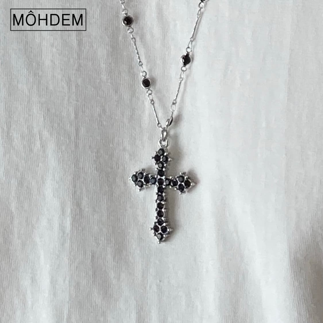 [Unisex] 원석 크로스 체인 목걸이 상품이미지7