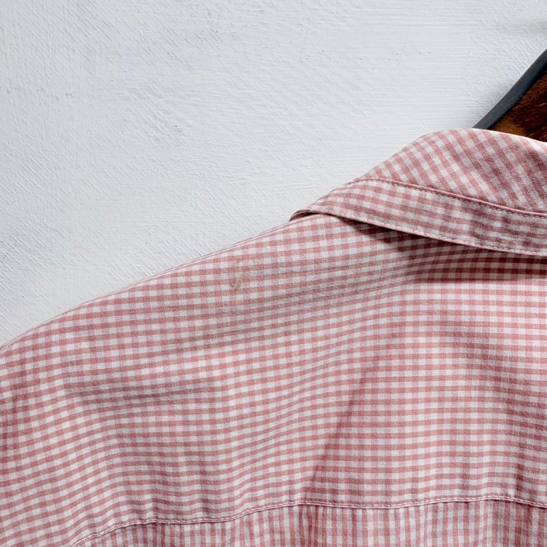 JINO HOUSE 핑크 깅엄체크 남방 JPN 상품이미지6