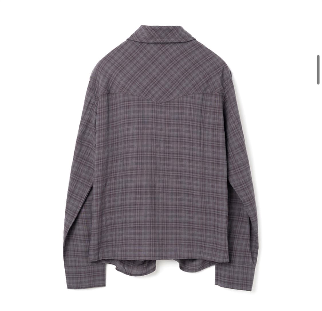 [M]밀로우먼 리본 타이 셔츠 빈티지 퍼플 상품이미지2