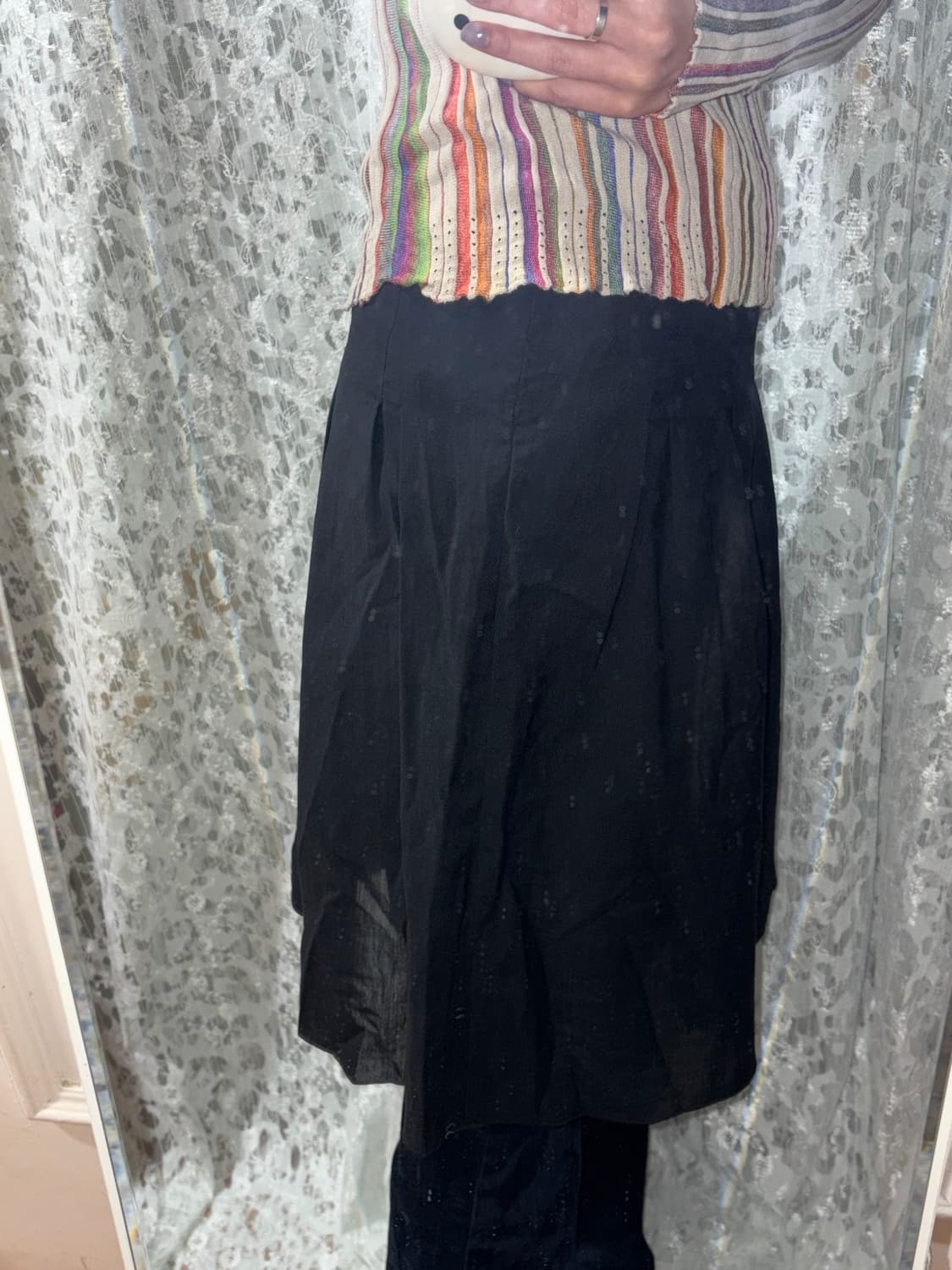 Black skirt 상품이미지6