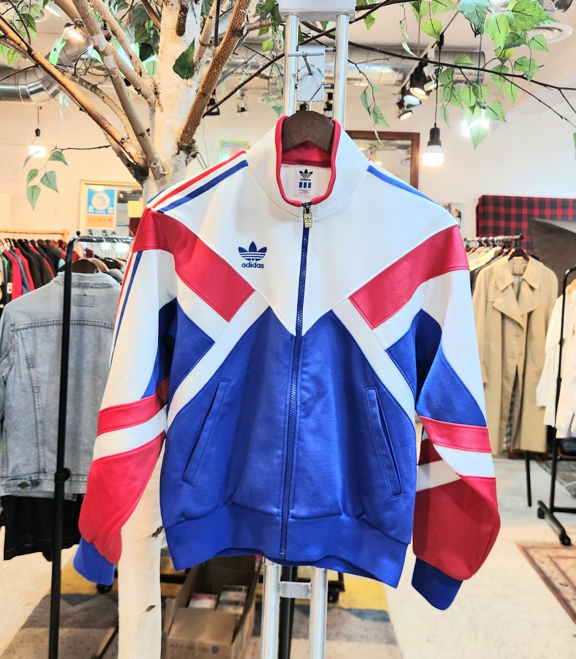 90s 아디다스 올드스쿨 삼선 트랙 빈티지 져지 자켓 상품이미지1