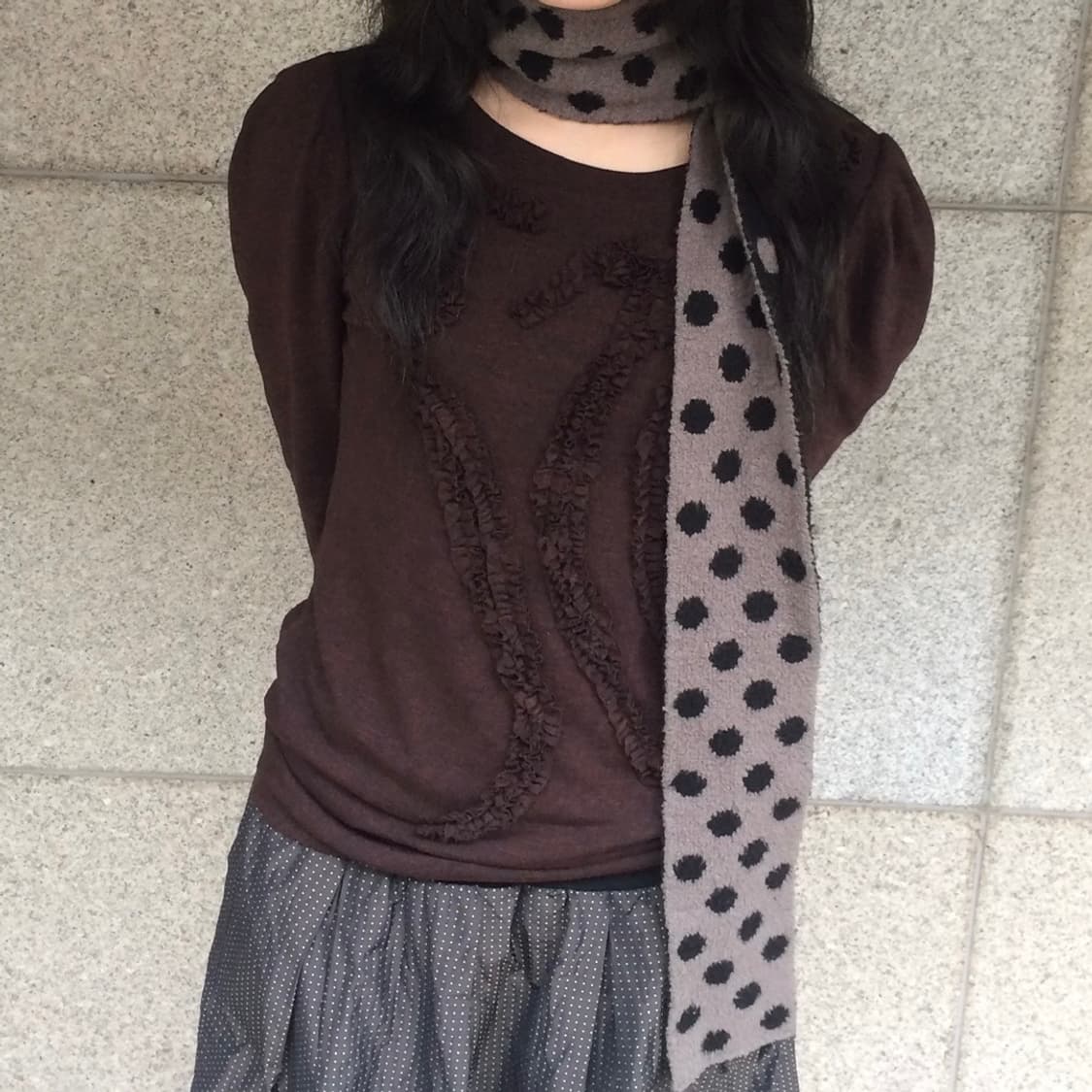 아플리케 퍼프 7부 티셔츠 상품이미지4