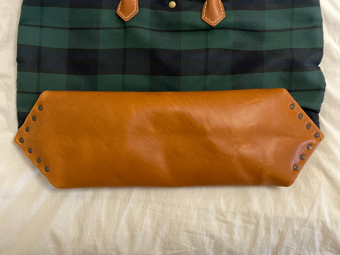 포디어웍스 블랙워치 베지터블 소가죽 토트백 상품이미지3