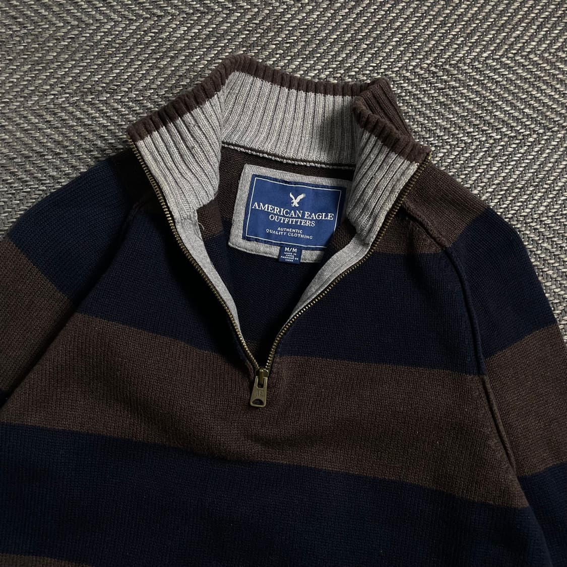 아메리칸이글 USA 올드스쿨 하프 집업 니트 스웨터y 4743 상품이미지5