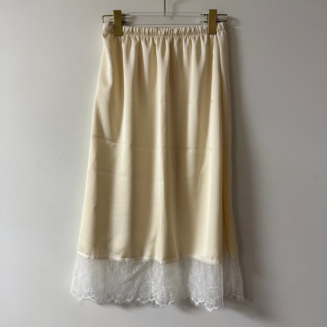 새상품 여자 실크 스커트 (아이보리) 상품이미지3