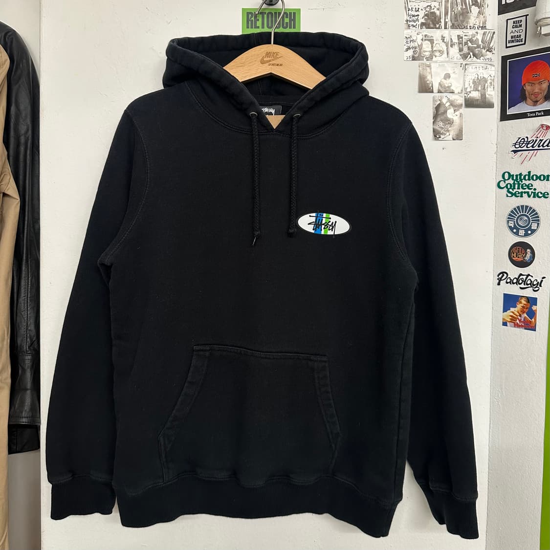 스투시 오발 로고 후드 상품이미지2