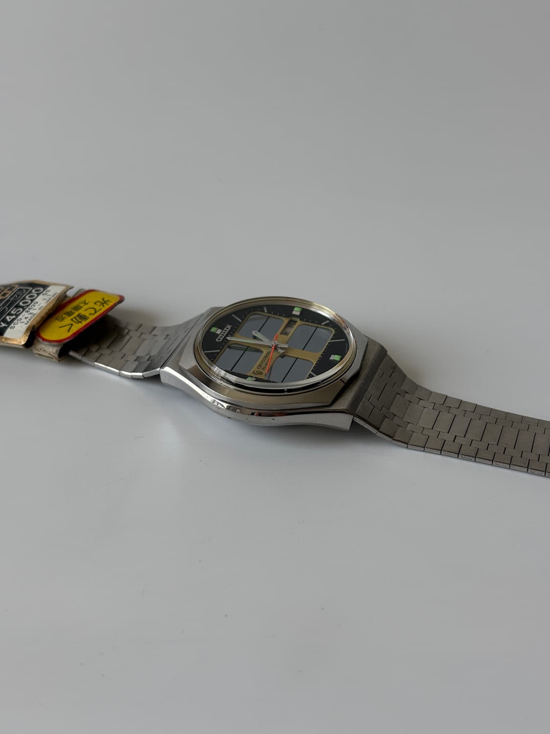 시티즌 1970년대 Crystron Solar 실버 쿼츠 남성 데드스탁 상품이미지6