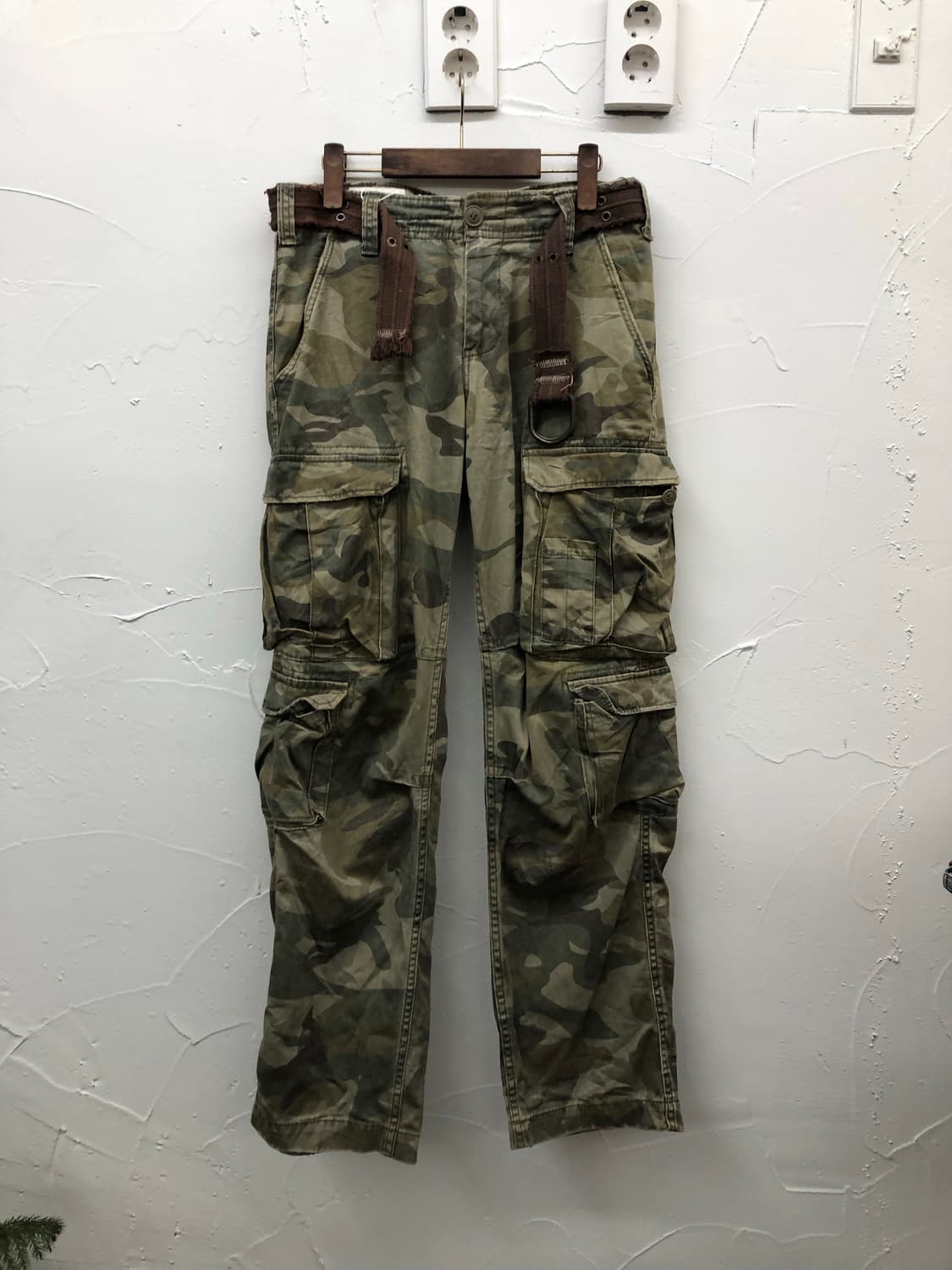 real crush clothing 벨티드 카모 카고 팬츠 상품이미지1
