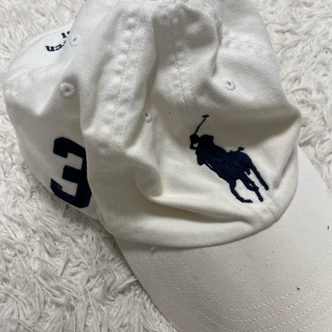 Polo big pony white ball cap 상품이미지2